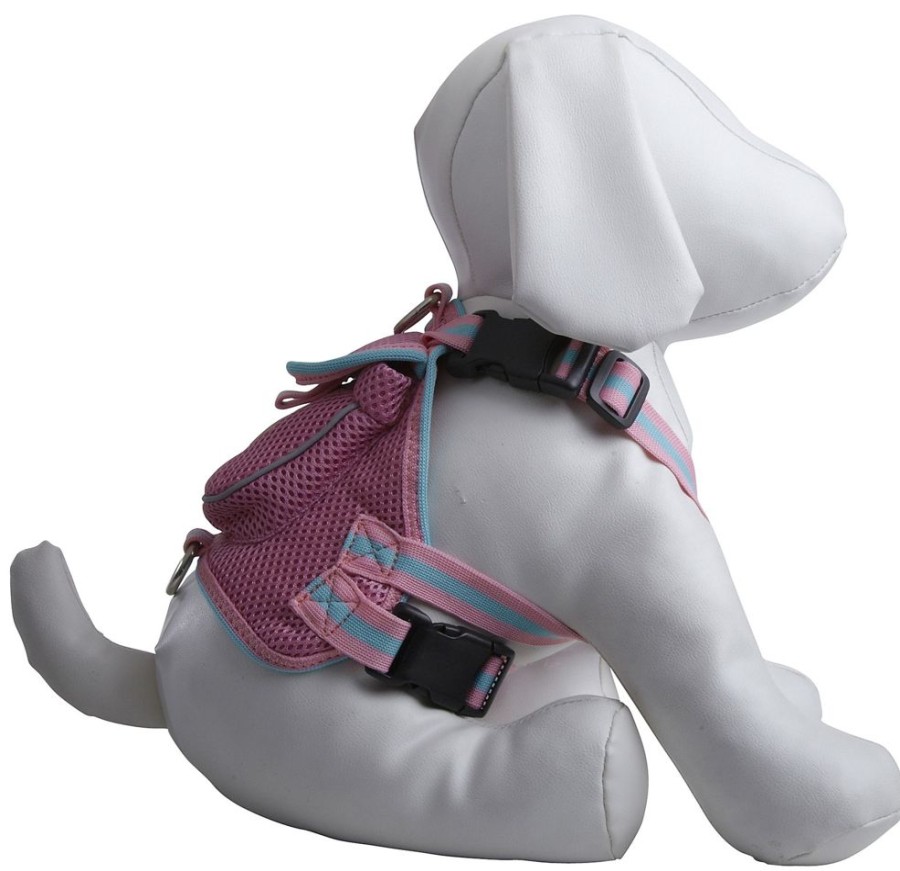 Harnesses Pet Life | Leash Harness With Reflective Lining And Built In Pouch