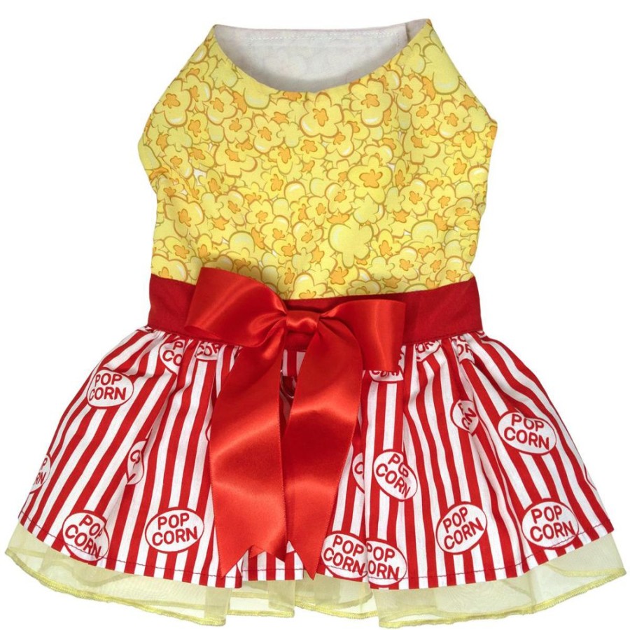 Pet Apparel (Continued) Doggie Design, Inc. | Movie Theater Popcorn Dog Dress With Matching Leash