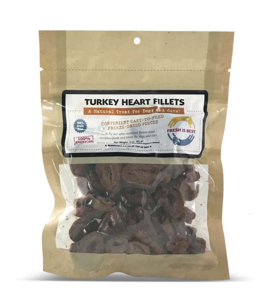 Treats Fresh Is Best | Turkey Heart Fillets (Sliced) 3 Oz.