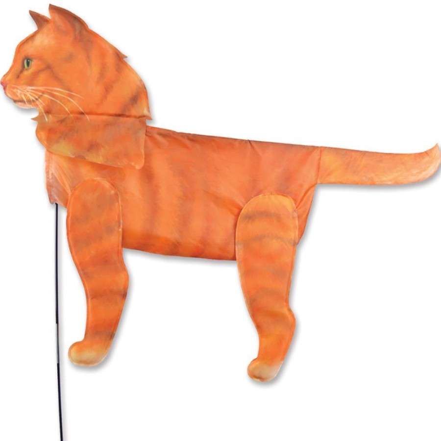 For The Home Windgarden by Premier Designs | Windicator Weather Vane Xl - Orange Cat