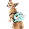 Harnesses Pet Life | Pet Life® 'Dumbone' Dual-Pocketed Compartmental Animated Blue Dog Harness Backpack