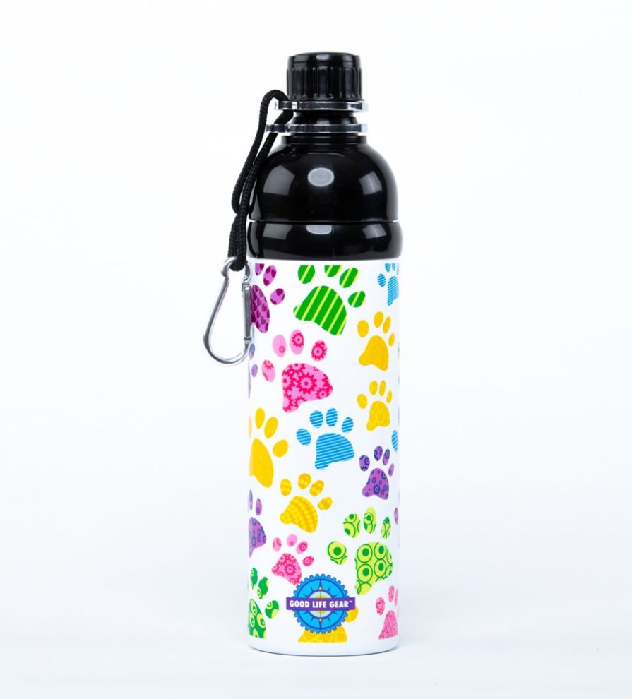 Travel Good Life Gear™ | Colorful Paws Pet Water Bottle, 24Oz.