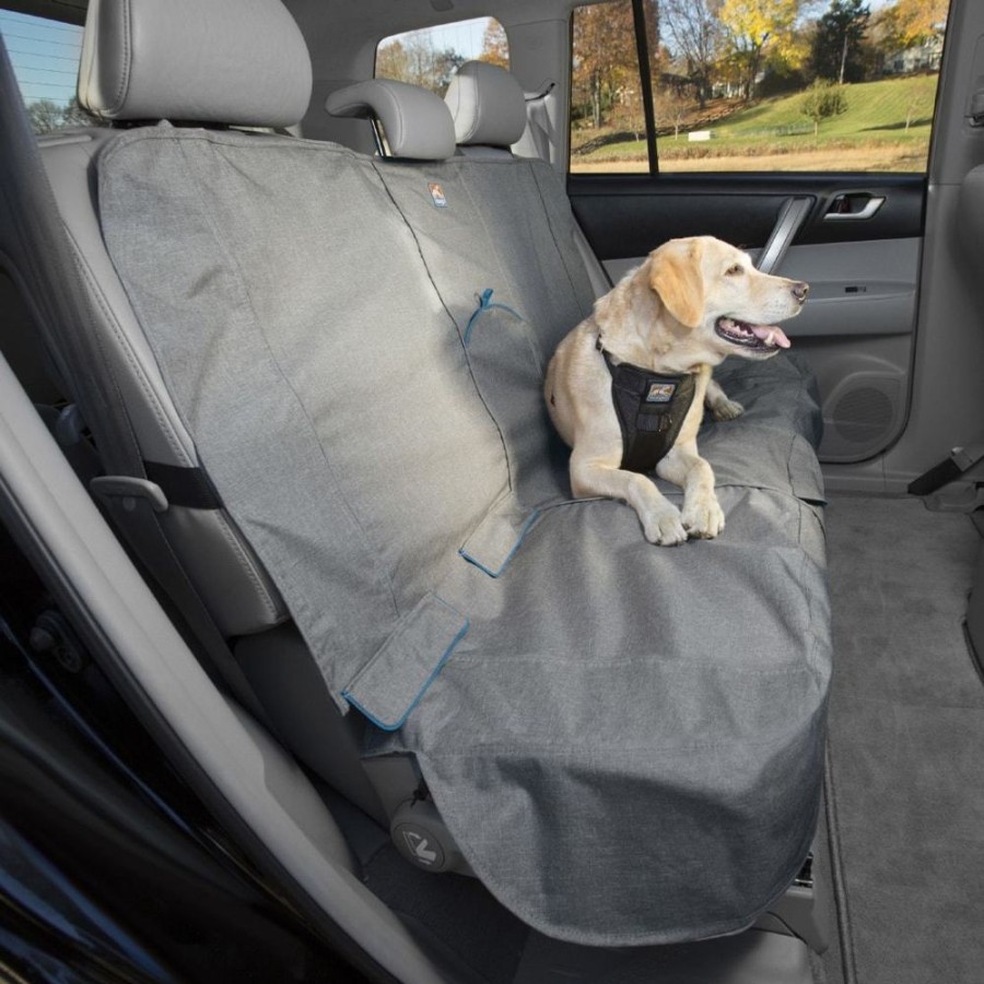 Travel Kurgo | Bench Seat Cover- Heather Grey/Coastal Blue