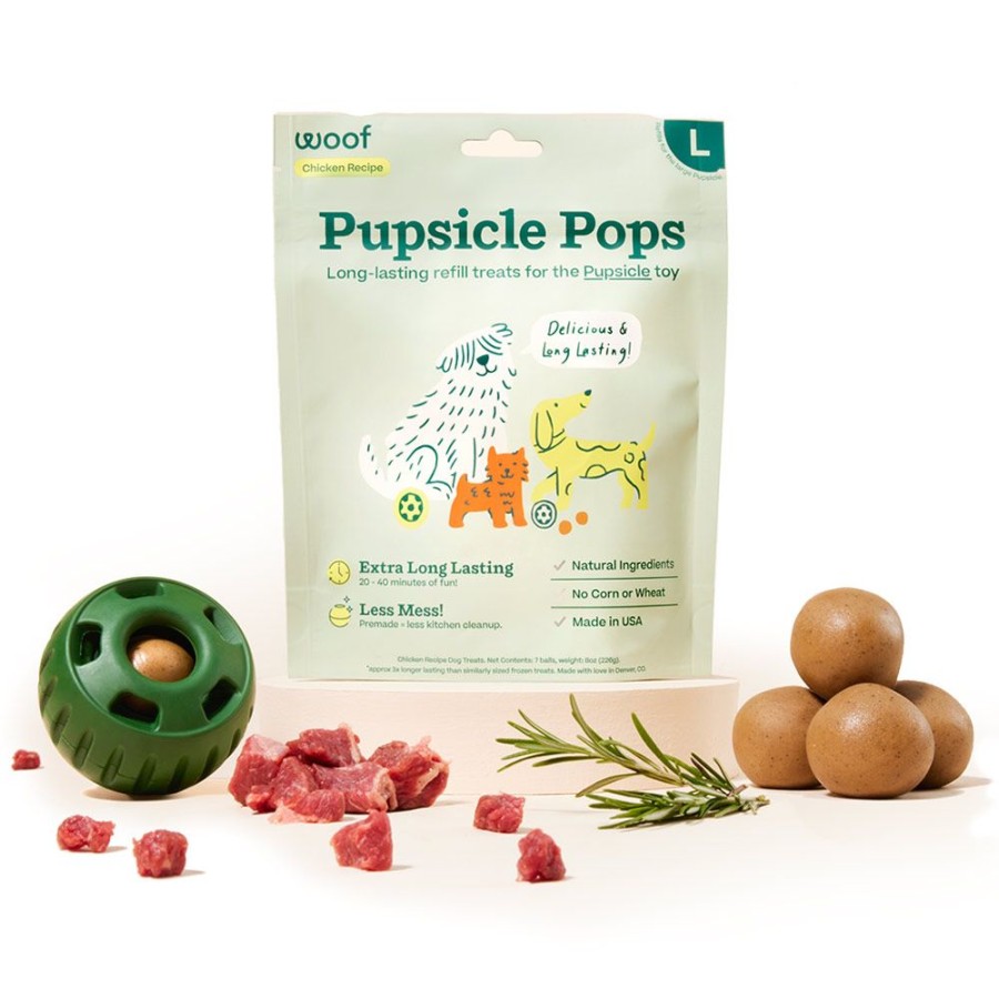 Treats Woof Pet | Pupsicle Pops - Long Lasting Treats For Pupsicle Toy