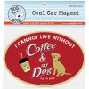 Stuff For Humans Dog is Good® | Car Magnet: Coffee & My Dog