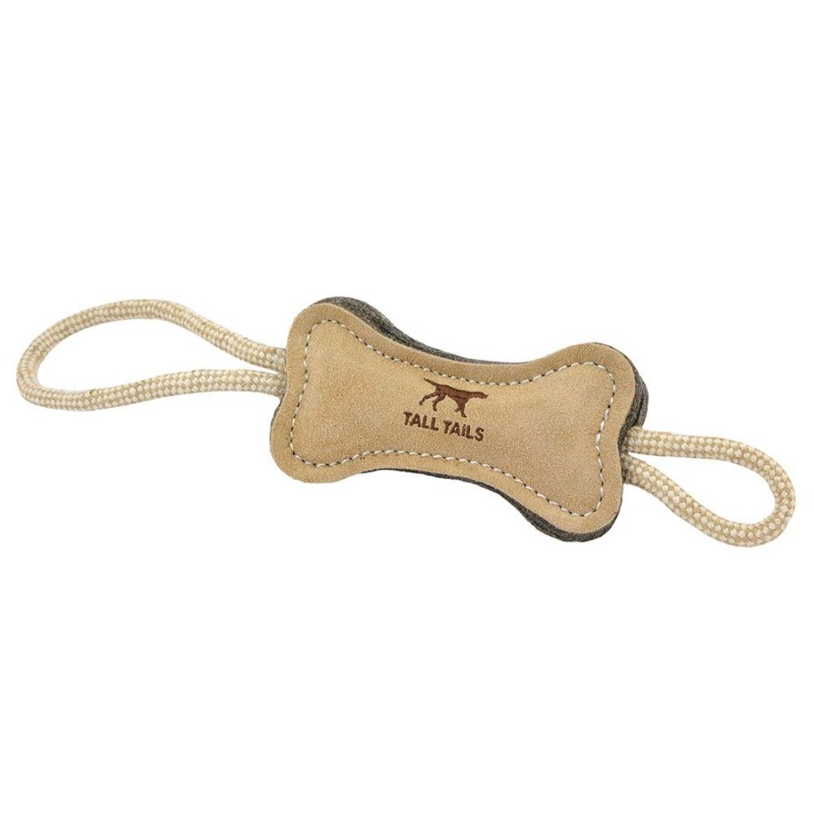 Toys & Playthings Tall Tails® | Tall Tails Natural Wool Bone Tug Toy, 16"