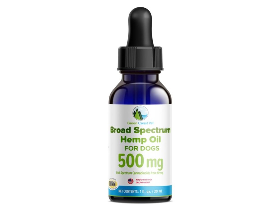 Health & Safety Green Coast Pet | 500 Mg Broad-Spectrum Hemp Oil Dropper For Dogs