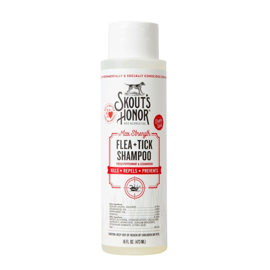 Grooming & Shampoos Skout’s Honor | Skout'S Honor Flea + Tick Shampoo 16Oz