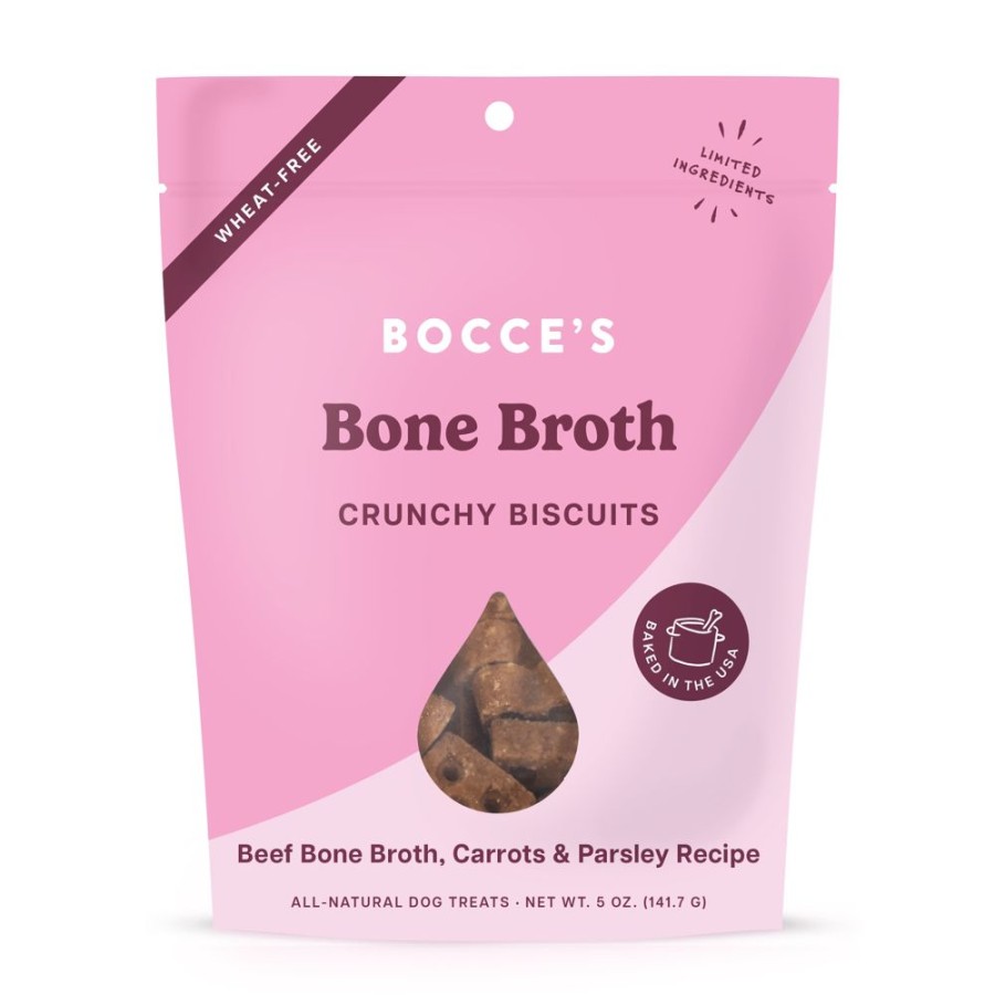 Treats Bocce's Bakery | Bocce'S Bakery Bone Broth Biscuit Dog Treats 5Oz