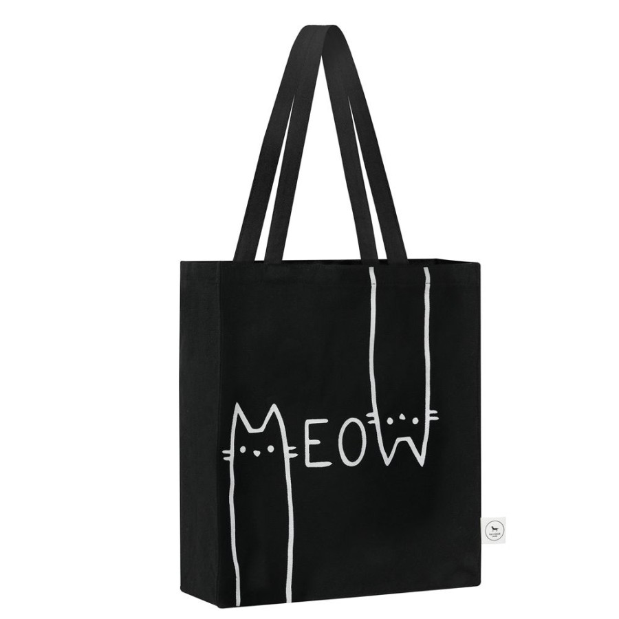 Totes & Carriers Park Life Designs | Meow Tote Bag Black