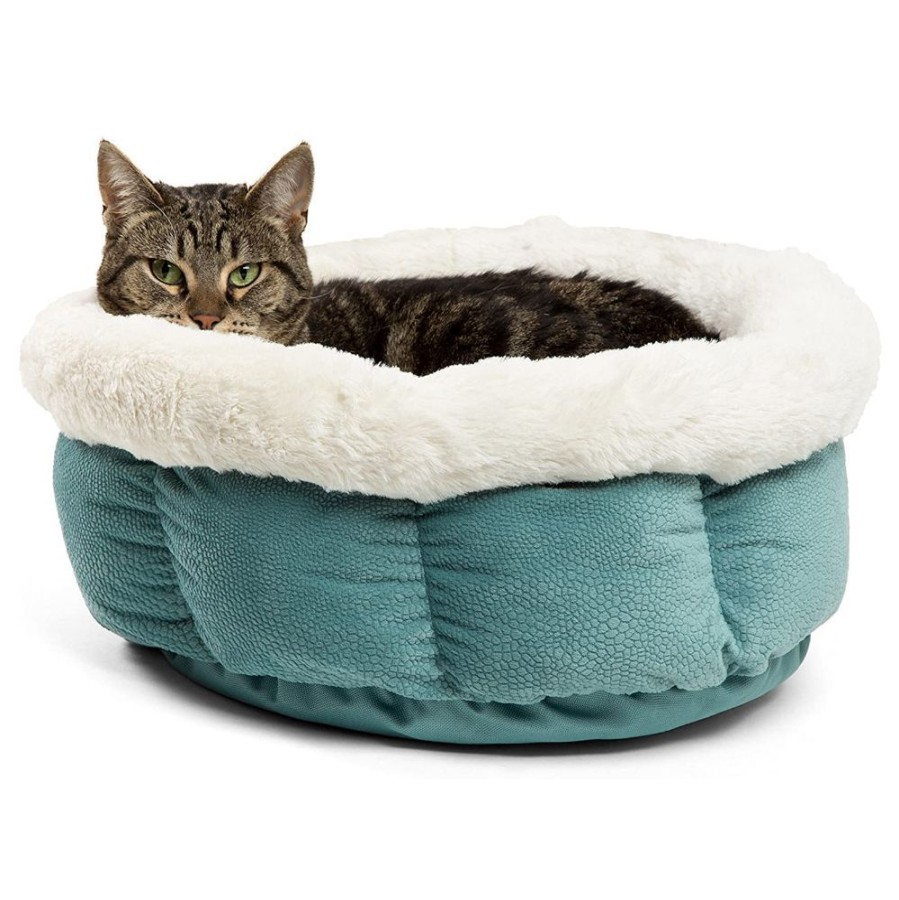 Beds, Crates, Etc. Best Friends By Sheri | Cozy Ilan Cuddle Cup Dog And Cat Bed, Tidepool, Standard