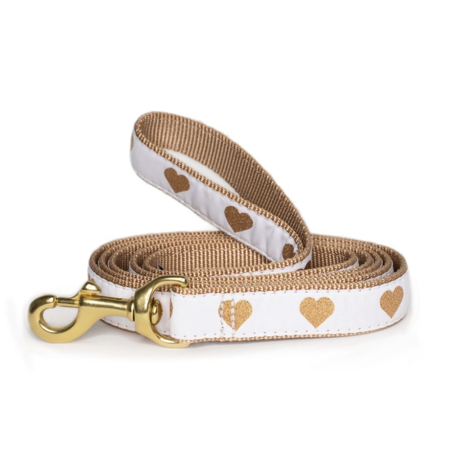 Collars, Leads & Accessories Up Country™ | White Heart Of Gold Dog Collection