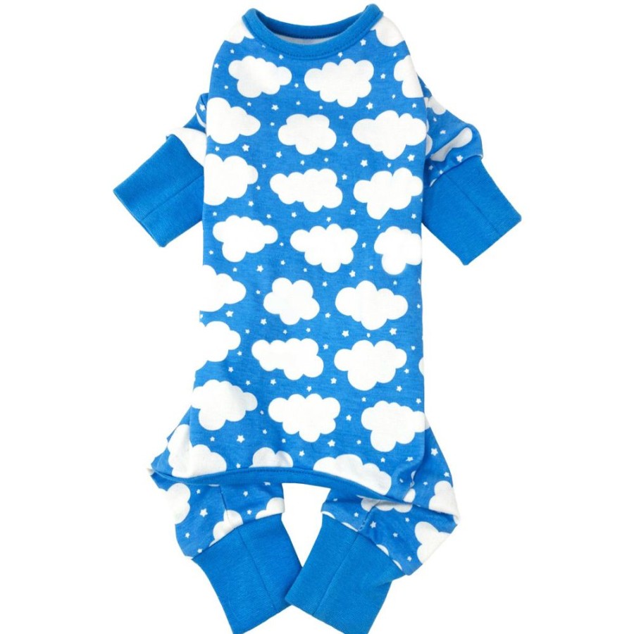 Pet Apparel Doggie Design, Inc. | Cuddlepup Dog Pajamas - Fluffy Clouds - Blue