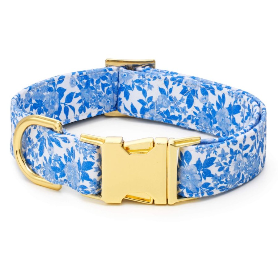 Collars, Leads & Accessories Foggy Dog | Blue Roses Dog Collar