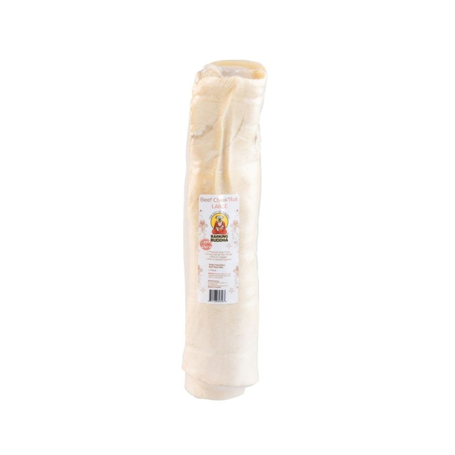 Treats Barking Buddha | Beef Cheek Original Rolls Large (12/Case)