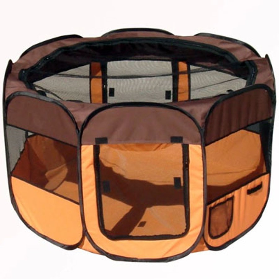 For The Home Pet Life | Lightweight Easy Folding Collapsible Travel Pet Playpen