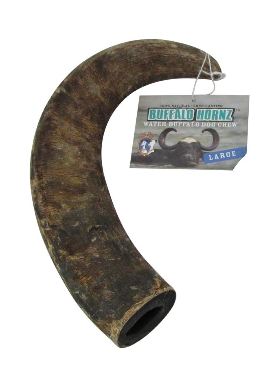 Treats QT Dog | Water Buffalo Hornz Large Dog Chew