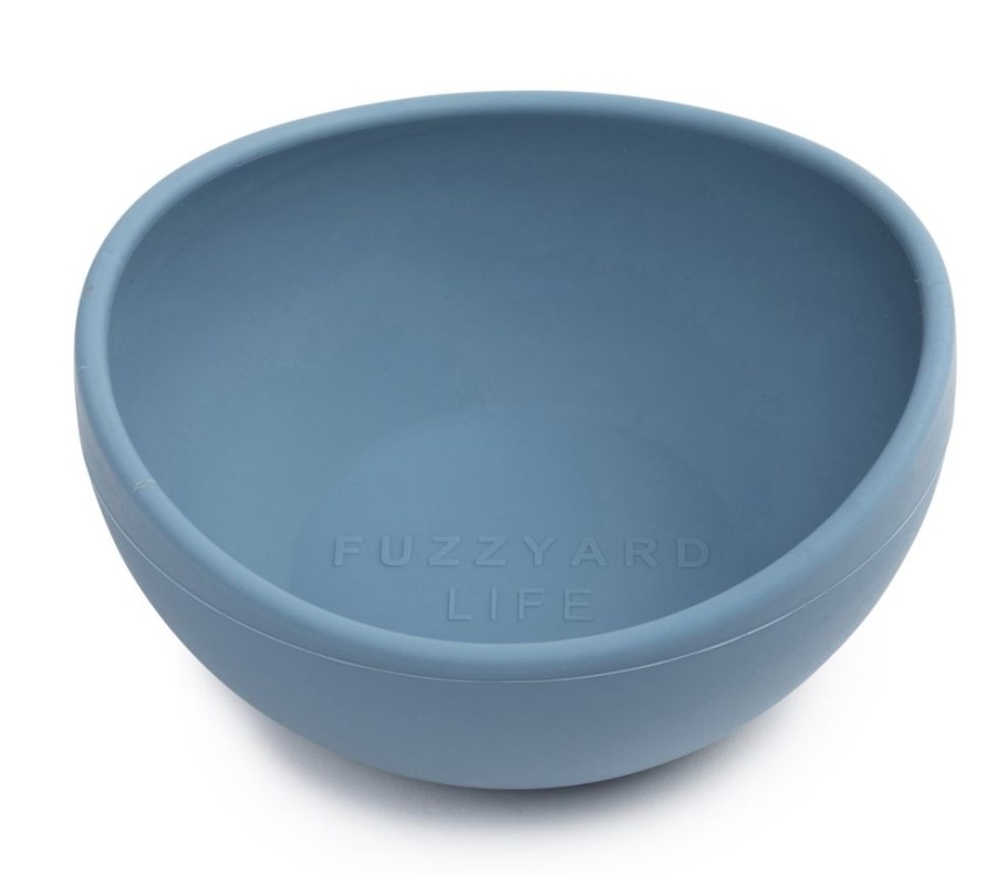 Bowls & Feeding Supplies FuzzYard Life | Silicone Bowl - French Blue L