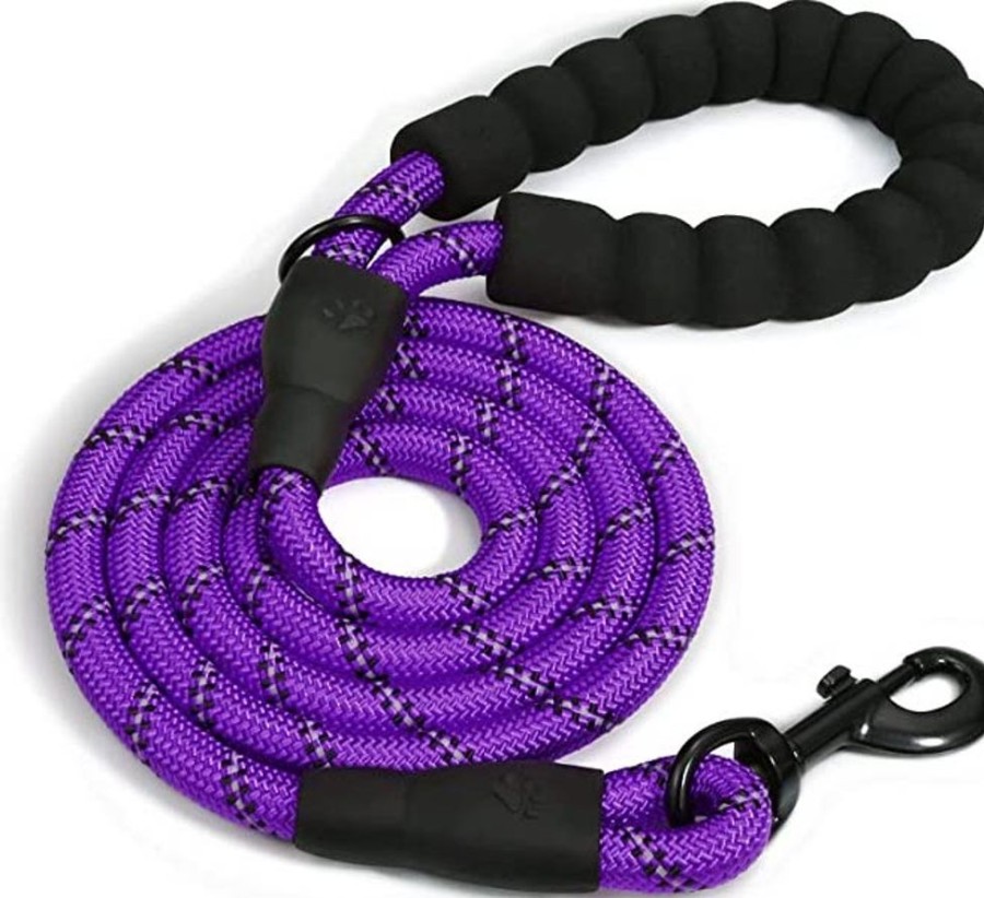 Collars, Leads & Accessories Doggy Tales | Heavyweight Rope Climbing Leash - Purple