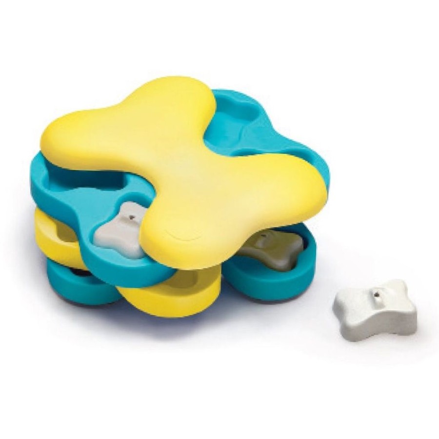 Toys & Playthings Nina Ottosson™ | Nina Ottosson Dog Tornado Interactive Treat Dog Puzzle Toy Blue/Yellow Level 2