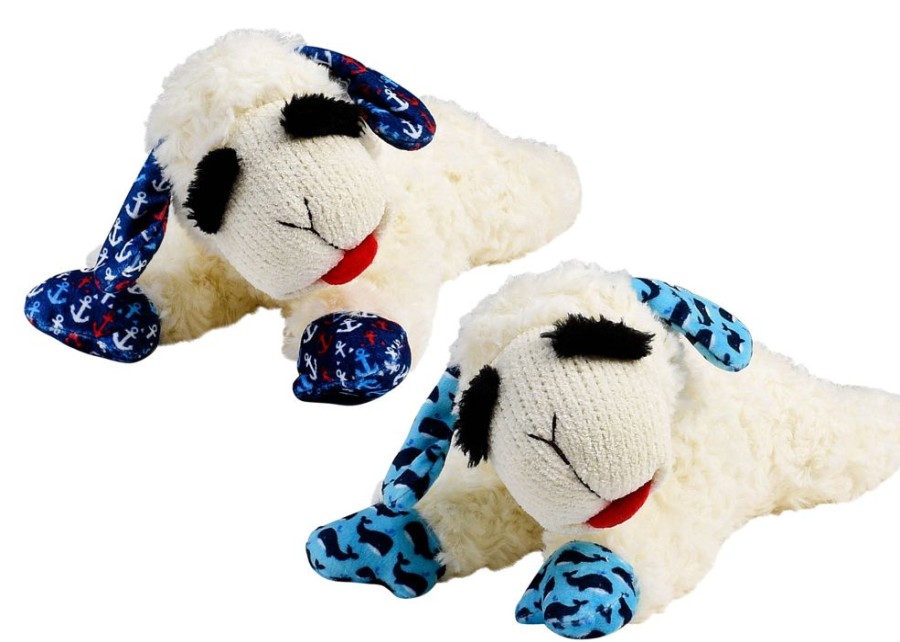 Toys & Playthings MultiPet | Multipet Nautical Lamb Chop Plush Dog Toy Assorted 10.5"