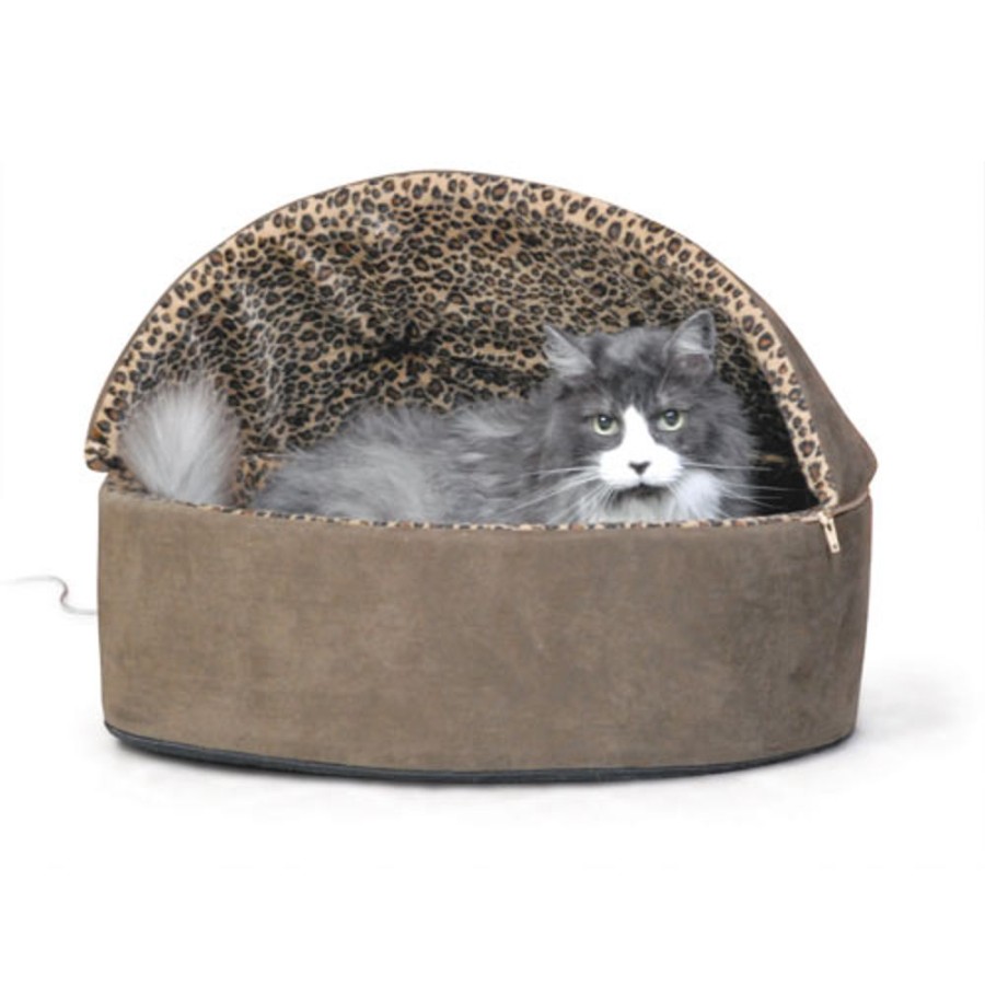 Beds, Crates, Etc. K&H Pet Products | Thermo-Kitty Deluxe Hooded Bed