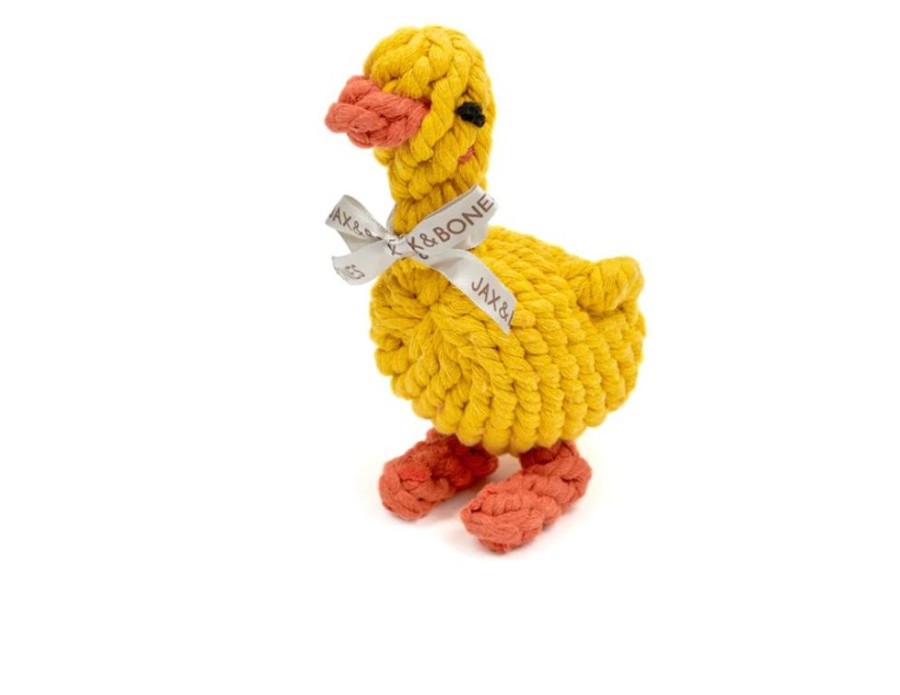 Toys & Playthings Jax & Bones | Jax & Bones Daisy The Duck Rope Dog Toy Small 5"