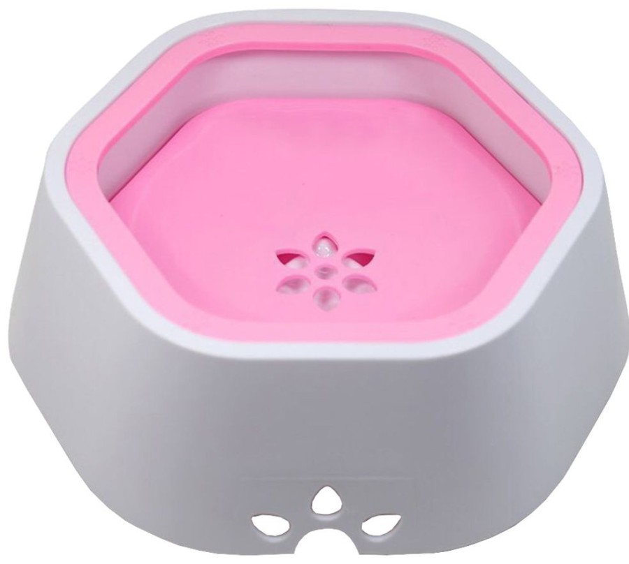 Bowls & Feeding Supplies Pet Life | Pet Life® 'Everspill' 2-In-1 Food And Anti-Spill Water Pet Bowl