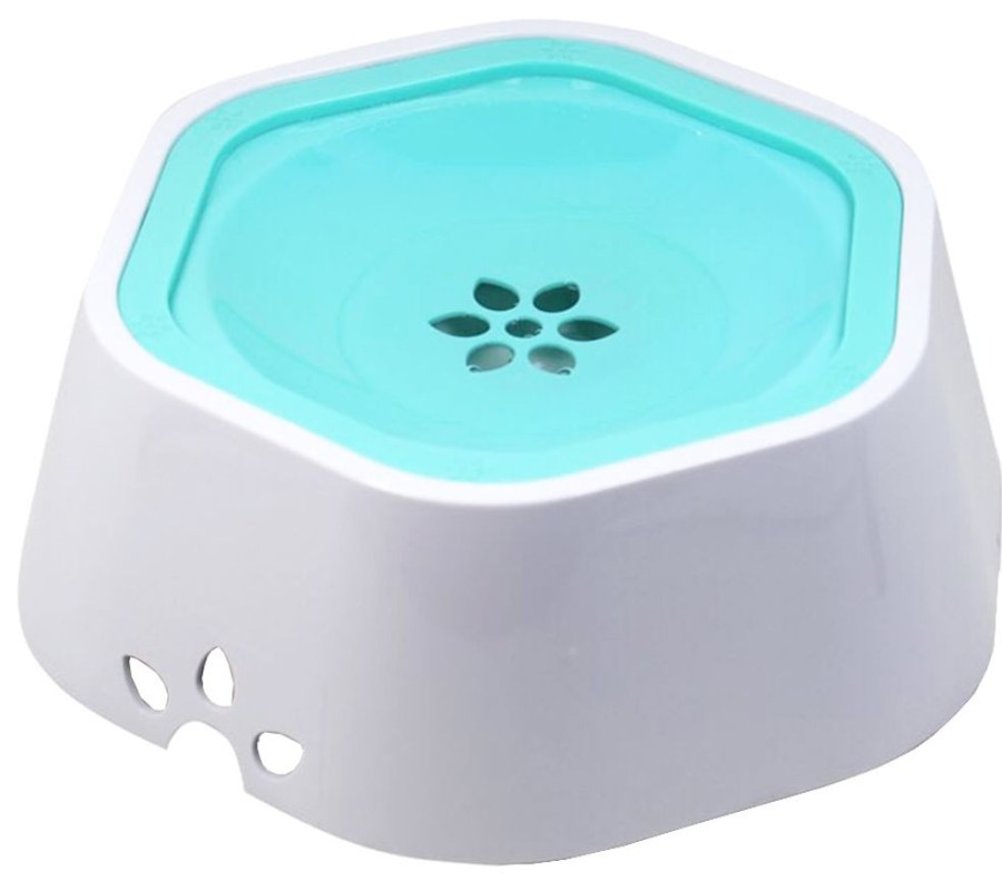 Bowls & Feeding Supplies Pet Life | Pet Life® 'Everspill' 2-In-1 Food And Anti-Spill Water Pet Bowl