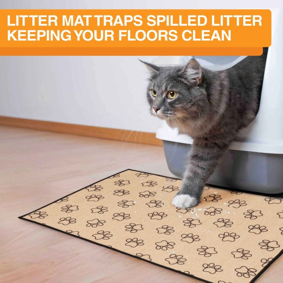 For Cats & Other Critters Neater Pets | Jute Litter Trapping Mat