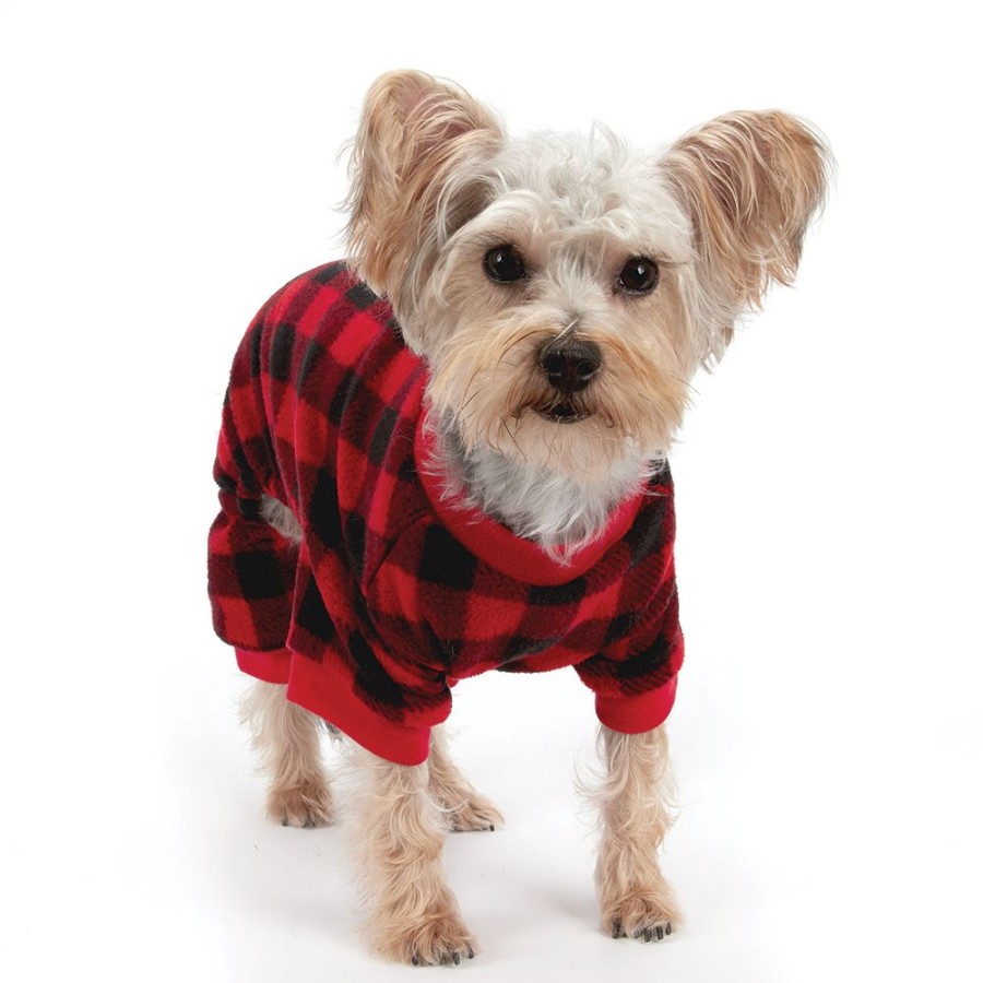 Pet Apparel Casual Canine® | Casual Canine Buffalo Check Plaid Flannel Pajamas