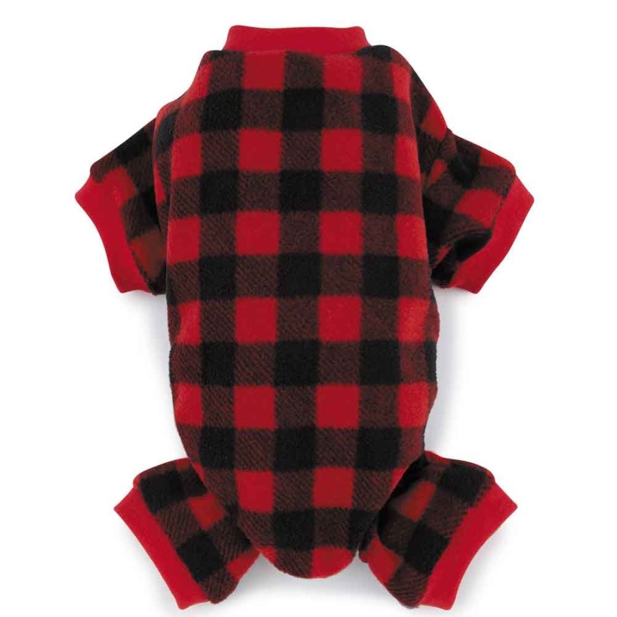 Pet Apparel Casual Canine® | Casual Canine Buffalo Check Plaid Flannel Pajamas