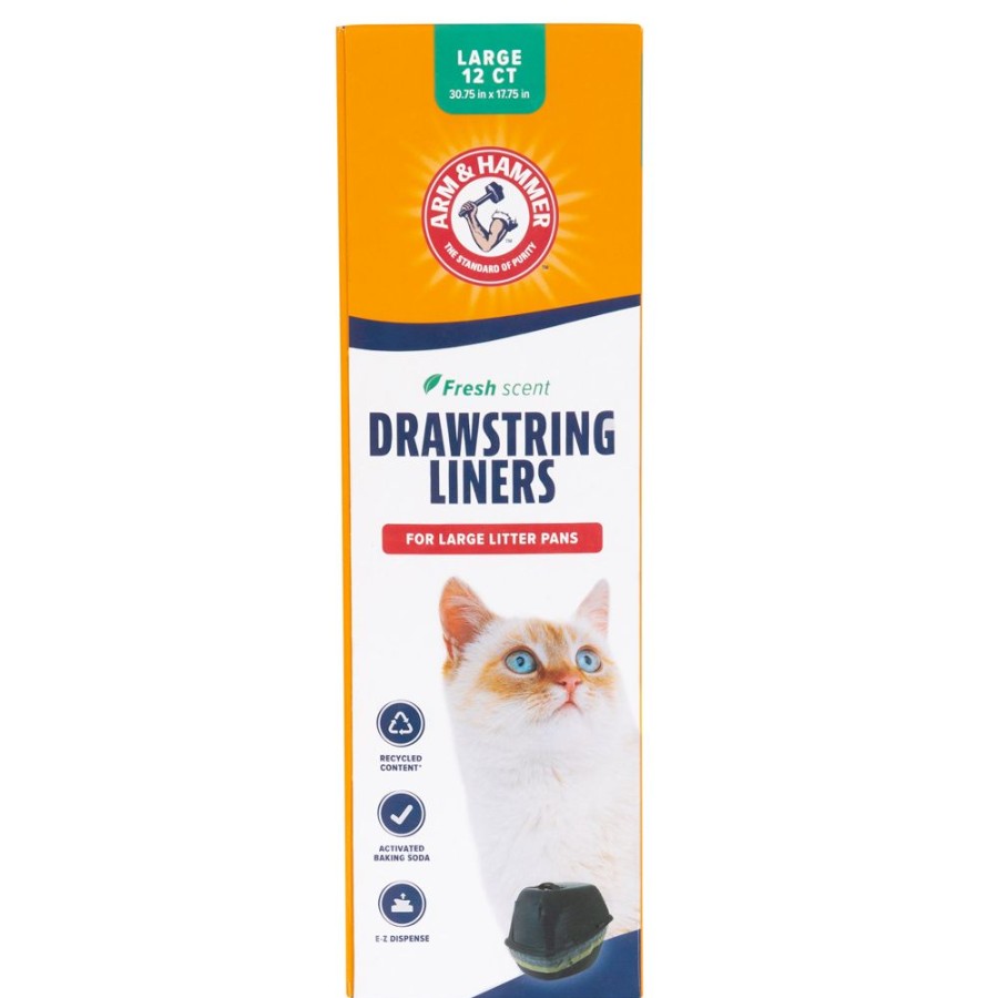 For Cats & Other Critters Arm & Hammer® | Arm & Hammer Drawstring Litter Pan Liners