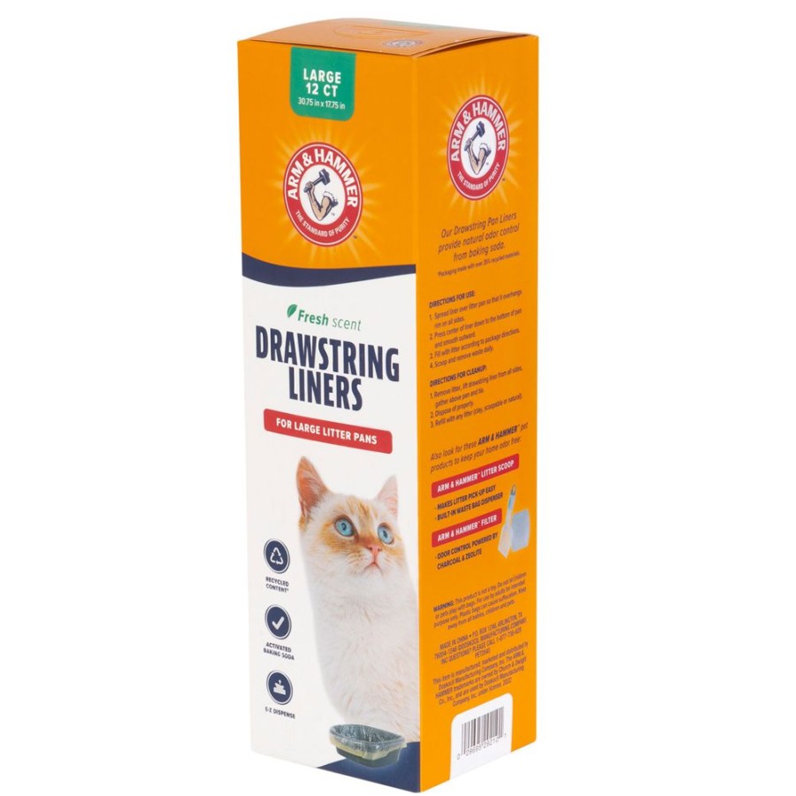 For Cats & Other Critters Arm & Hammer® | Arm & Hammer Drawstring Litter Pan Liners