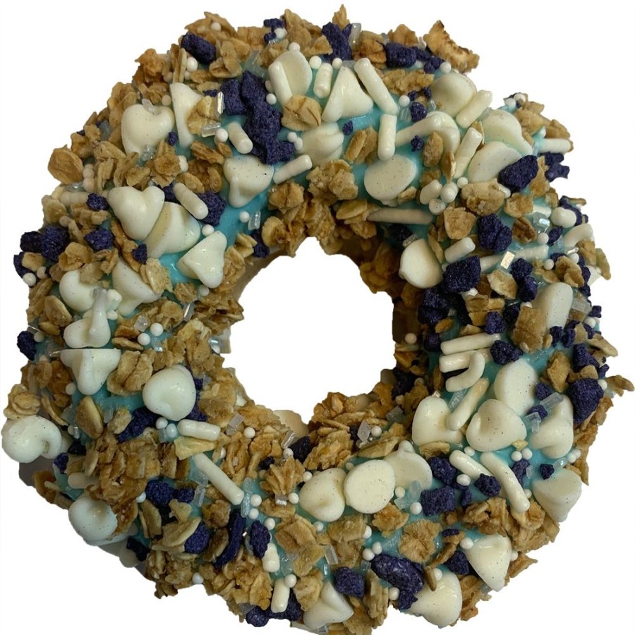 Treats K9 Granola Factory | Gourmet Donut, Crunchy Cobbler Blueberry Vanilla Donut Dog Treat