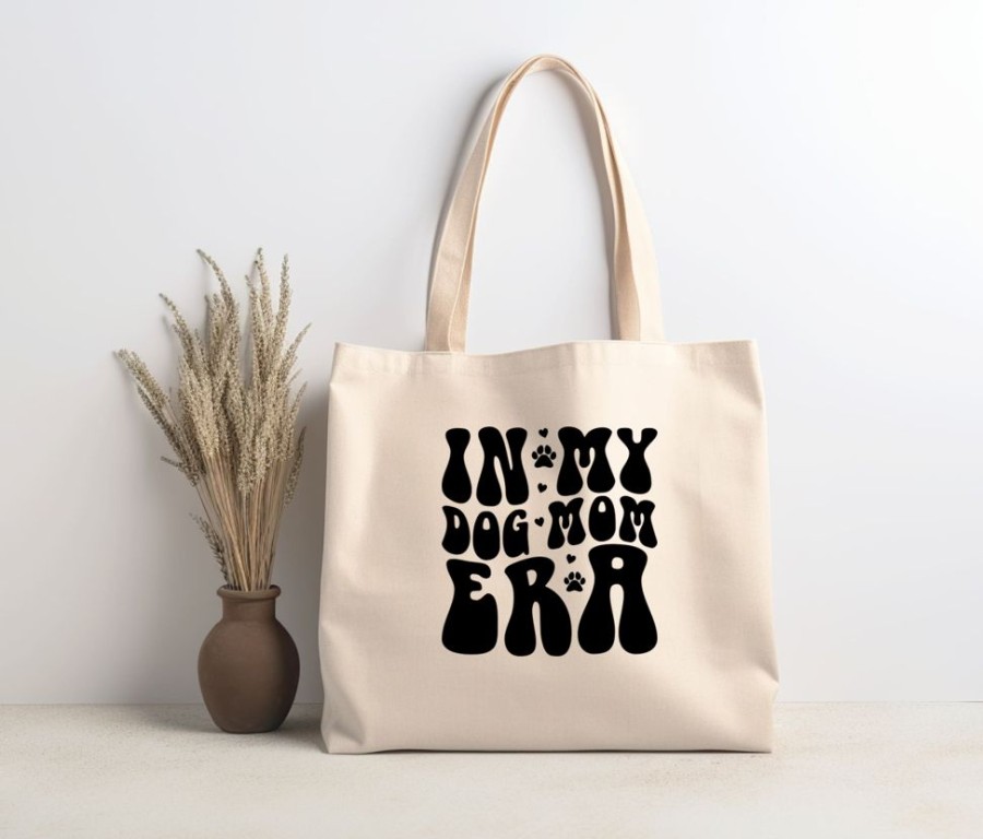 Stuff For Humans Paisley Paw Designs | Tote Bag | Canvas Tote | Lightweight 6 Oz Canvas | In My Dog Mom Era