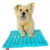 Beds, Crates, Etc. Dog Squad | Square Blanket, Seafoam Rosebud