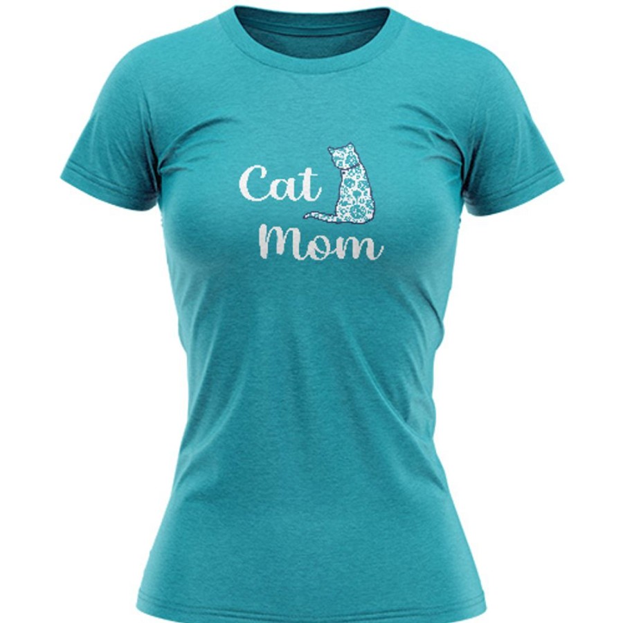 Stuff For Humans dog speak | Cat Mom - Ladies T-Shirt