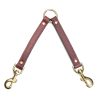 Collars, Leads & Accessories Mendota Pet | 2 Dog Leather Coupler - Chestnut - 3/4" W