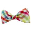 Collars, Leads & Accessories Huxley & Kent® | Yellow/Orange Check Bow Tie