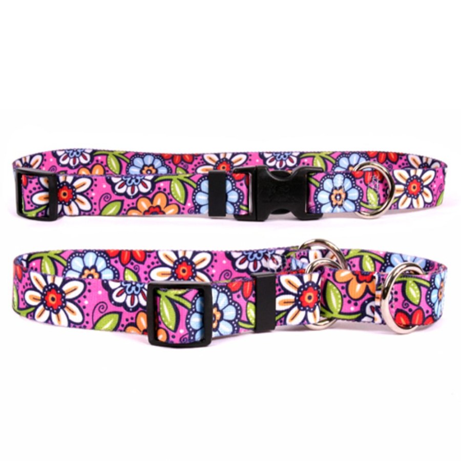 Collars, Leads & Accessories Yellow Dog Design | Pink Garden Collection