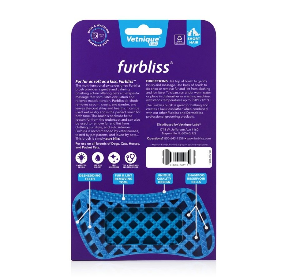 Grooming & Shampoos Furbliss | Short Hair Brush For Small Pets By Furbliss