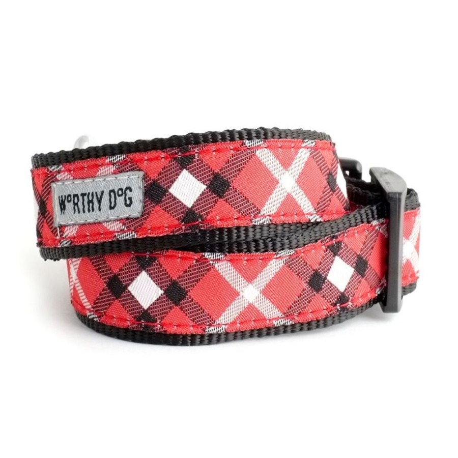 Harnesses The Worthy Dog | Sidekick Printed Red Plaid Harness