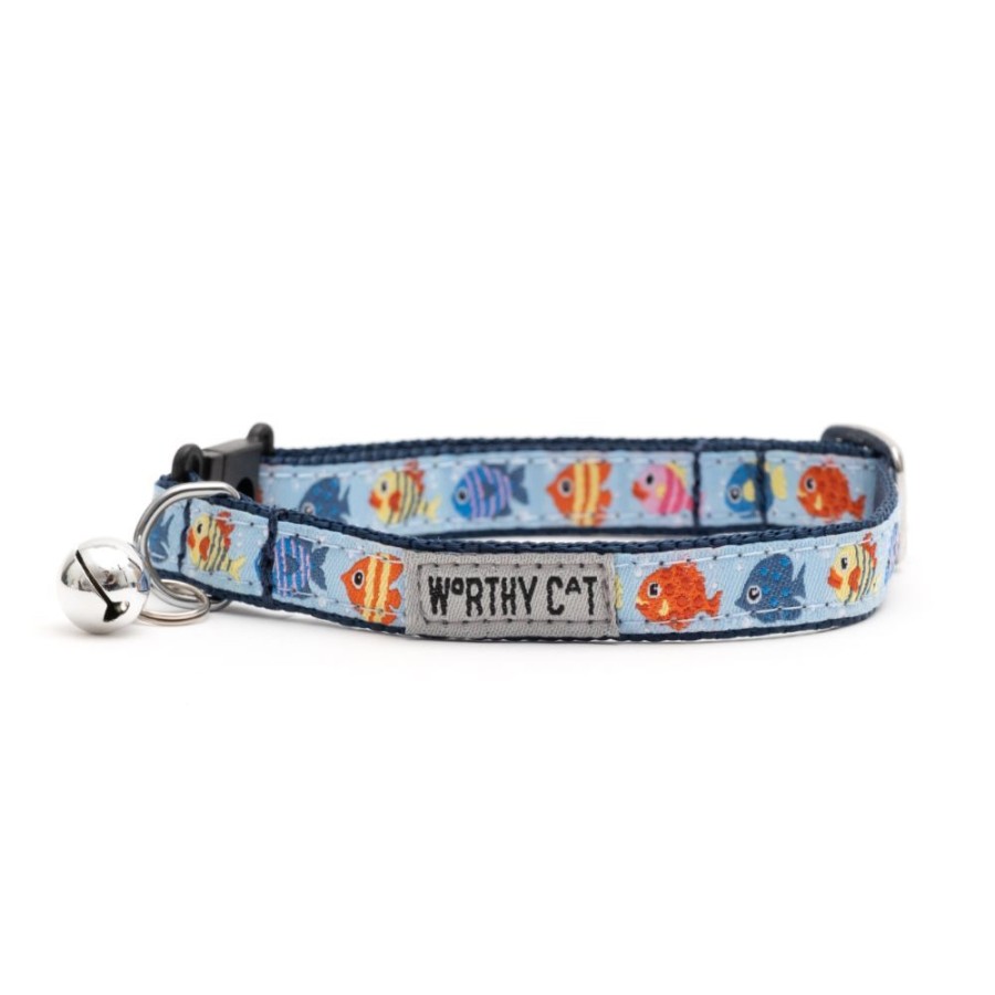 For Cats & Other Critters The Worthy Dog | Fishy Cat Collar