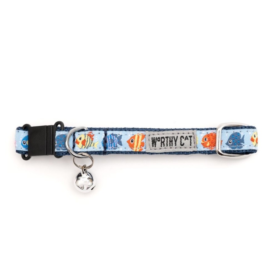 For Cats & Other Critters The Worthy Dog | Fishy Cat Collar