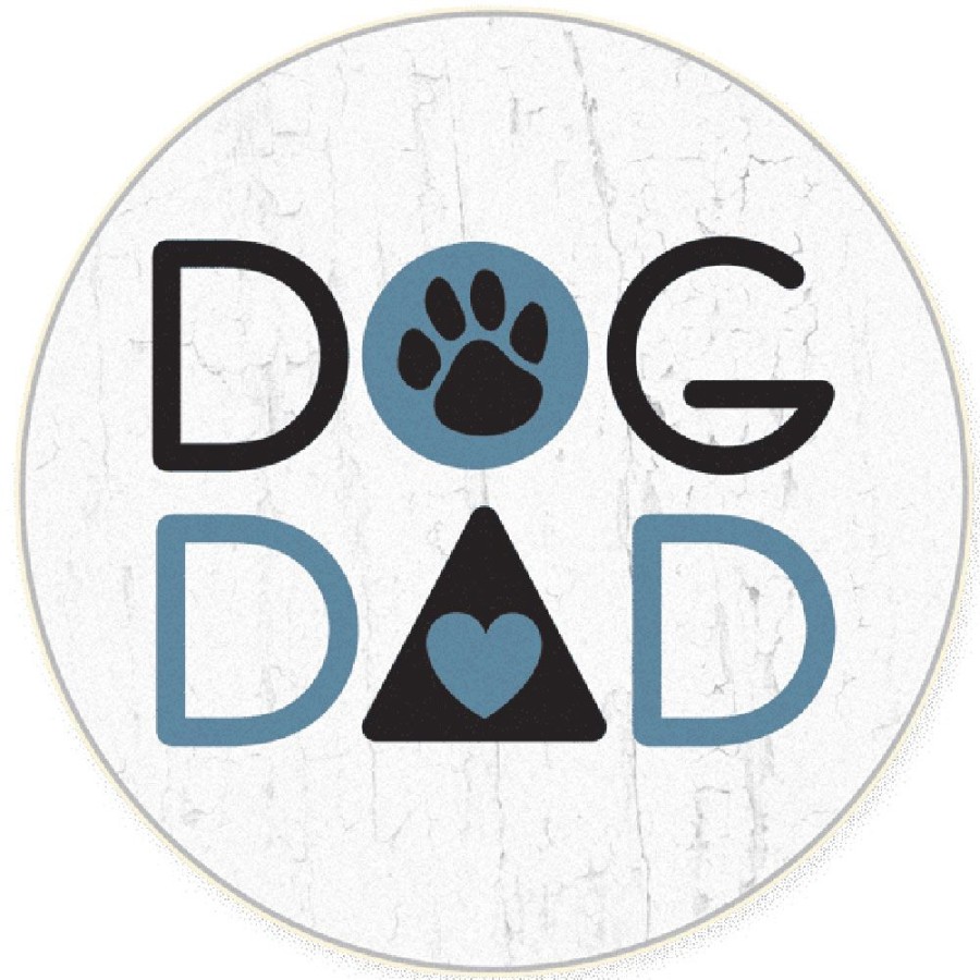 Travel dog speak | Dog Dad - Car Coaster