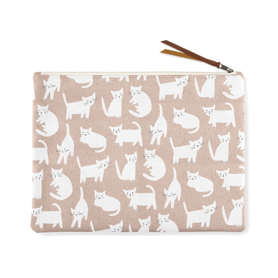 Stuff For Humans PetShop by Fringe Studio | Miss Kitty Large Canvas Pouch