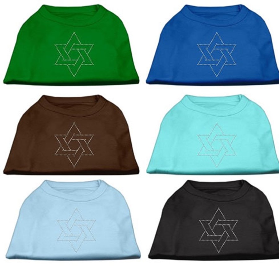 Special Occasion & Holiday Mirage Pet Products | Star Of David Rhinestone Shirts