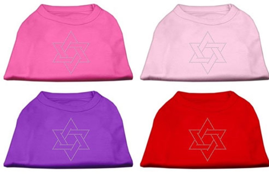 Special Occasion & Holiday Mirage Pet Products | Star Of David Rhinestone Shirts