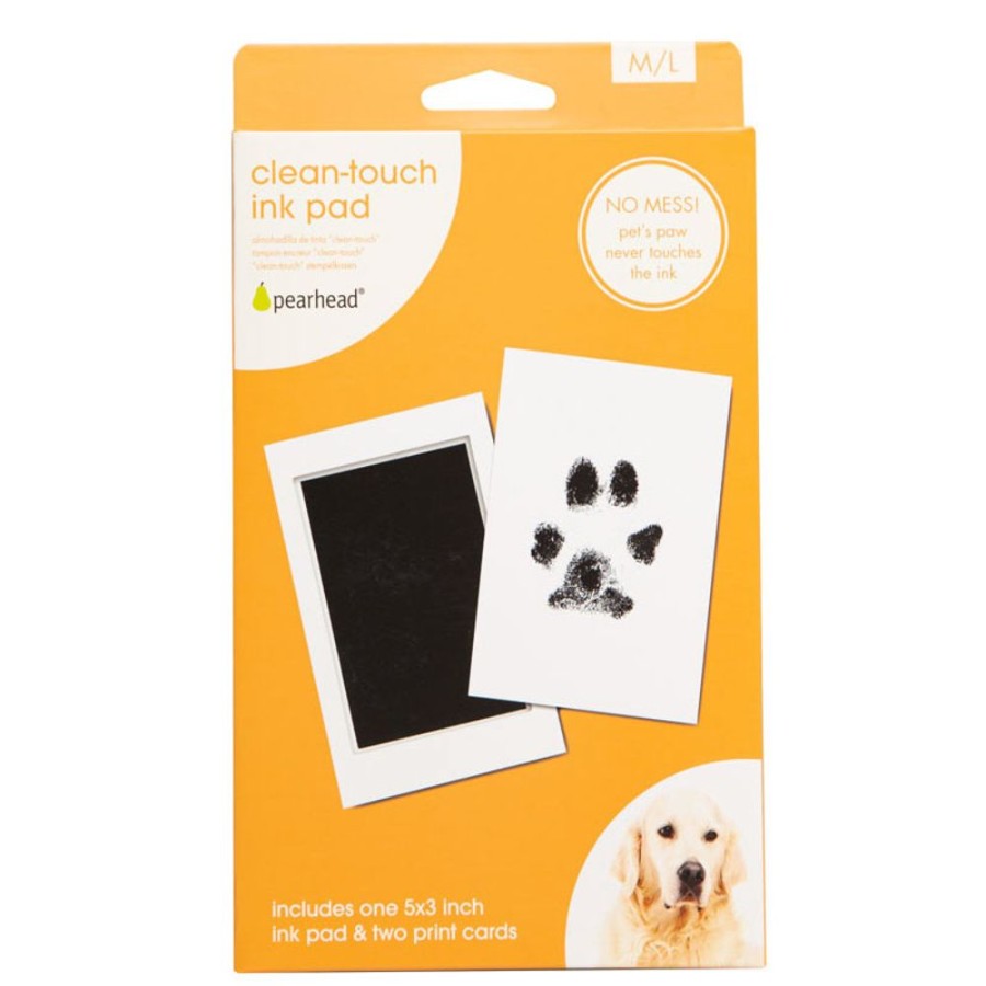 Stuff For Humans Pearhead™ | Clean-Touch Ink Pad, Black, Medium/ Large Paw Prints